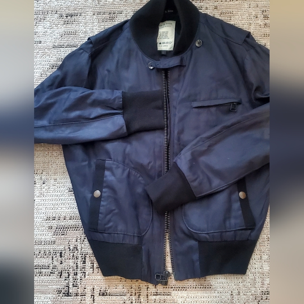 rag and bone Women blue handmade jacket